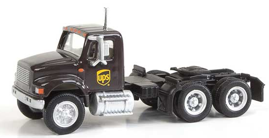 Walthers SceneMaster 949-11185 International(R) 4900 Dual-Axle Semi Tractor Only - Assembled -- United Parcel Service, HO