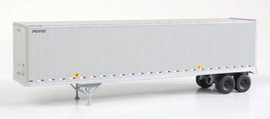 Walthers SceneMaster 949-2212 45' Stoughton Trailer 2-Pack - Assembled -- United Parcel Service UPSZ (gray), HO