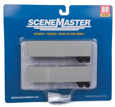 Walthers SceneMaster 949-2500 40' Trailmobile Trailer 2-Pack - Kit -- Undecorated, HO