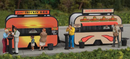 Walthers SceneMaster 949-2904 BBQ & Taco Food Trailers - Kit, HO