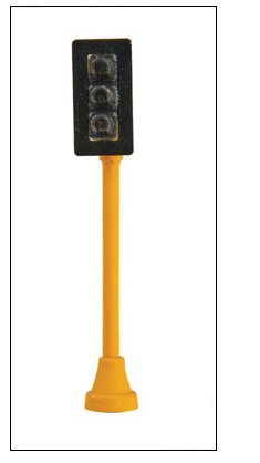 Walthers SceneMaster 949-4360 Single-Sided Traffic Light, HO