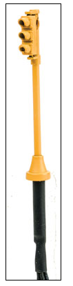 Walthers SceneMaster 949-4364 1960s-Style Traffic Lights - Powered -- Single-Sided, HO