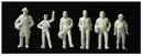 Walthers SceneMaster 949-6053 Standing and Walking Figures -- Unpainted pkg(72), HO