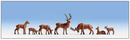 Walthers SceneMaster 949-6076 Wild Deer pkg(8), HO