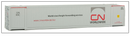 Walthers SceneMaster 949-8518 53' Singamas Corrugated-Side Container - Assembled -- Canadian National (white, gray, red, Worldwide Logo), HO