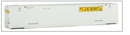 Walthers SceneMaster 949-8522 53' Singamas Corrugated-Side Container - Assembled -- J.B. Hunt (white, yellow, black), HO