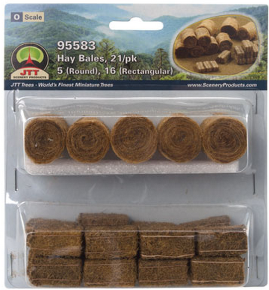 JTT Trees & Shrubs 95583  HAY BALES, O Scale