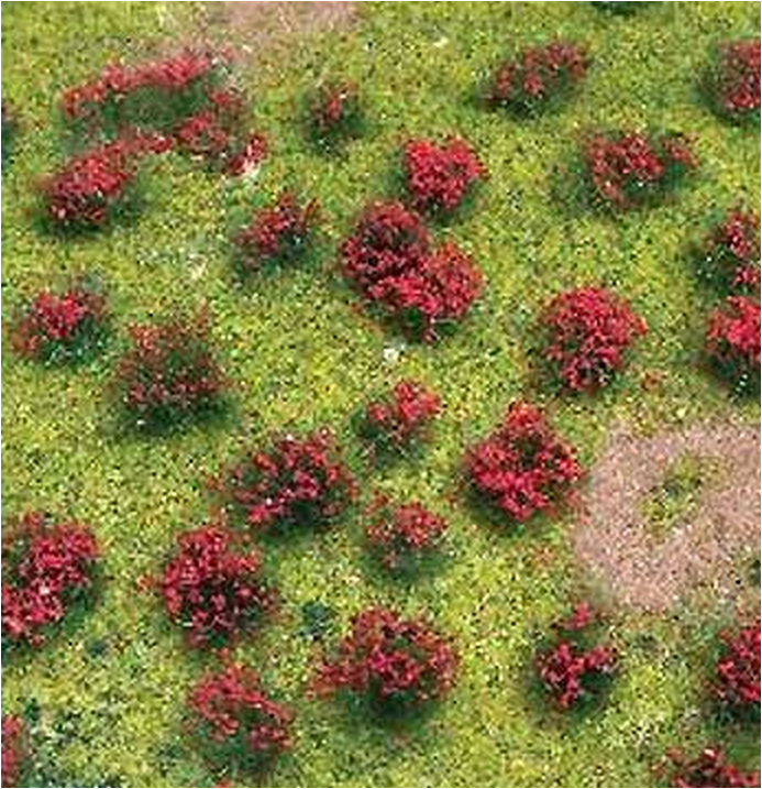 JTT Trees & Shrubs 95604 RED FLOWERING MEADOW 5x7'