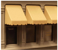 City Classics Buildings 900 Window Awnings Assortment 6 each of: Sets 937, 943, 950, 962, 975, HO