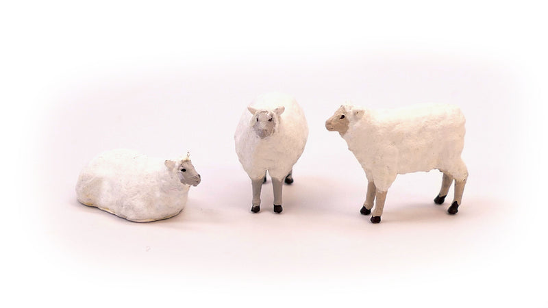 All Scale Miniatures 870963 Sheep 5pack, HO