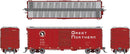 Rapido 155008A GN 40' 12-Panel Boxcar w/Late Improved Dreadnaught Ends - Ready to Run -- Great Northern (Chinese Red, black, white), HO
