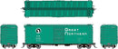 Rapido 155003 GN 40' 12-Panel Boxcar w/Early Improved Dreadnaught Ends 6-Pack - Ready to Run -- Great Northern (Glacier Green, black, white), HO