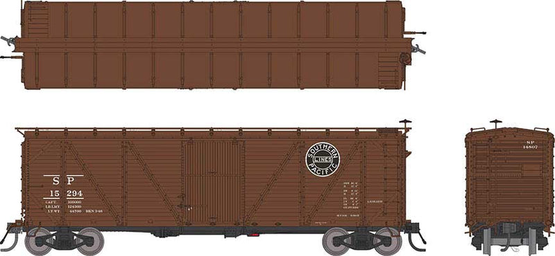 Rapido 171003A SP B-50-15 Boxcar: 1931 to 1946 scheme - As Built w/ Viking Roof: Single Car, HO