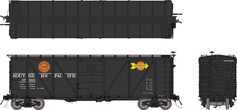 Rapido 171056A Southern Pacific B-50-16 Boxcar: Overnight scheme - Rebuilt w/ Viking Roof: S, HO