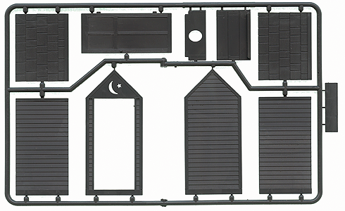 San Juan Details (formerly Grandt Line) 3581 Outhouse -- Kit - 1-1/8"  2.9cm Square, O Scale