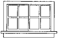 San Juan Details (formerly Grandt Line) 3713 Horizontal Sliding Windows -- Scale 52 x 33"  132 x 83.8cm pkg(4), O Scale