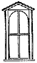 San Juan Details (formerly Grandt Line) 5150 Windows -- Peak Cap - Scale 41 x 90"  104 x 229cm pkg(8), HO Scale