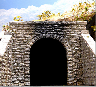 Chooch Enterprises 9760 Single Random Stone Tunnel Portal - (2), N Scale