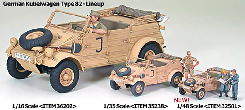 Tamiya 32501 1/48 GERMAN KUBELWAGEN, 1:48 Scale