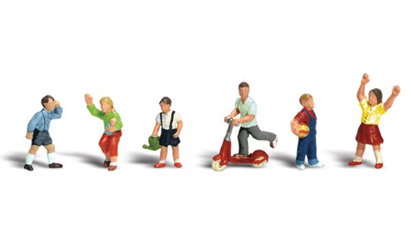 Woodland Scenics WOO2182 Scenic Accents(R) Figures -- Children pkg(6), N Scale