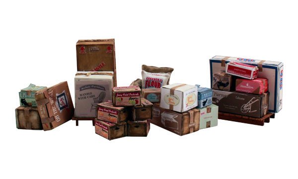 Woodland Scenics WOO2766 Miscellaneous Freight Crates & Palletized Boxes - Scenic Accents(R), O Scale