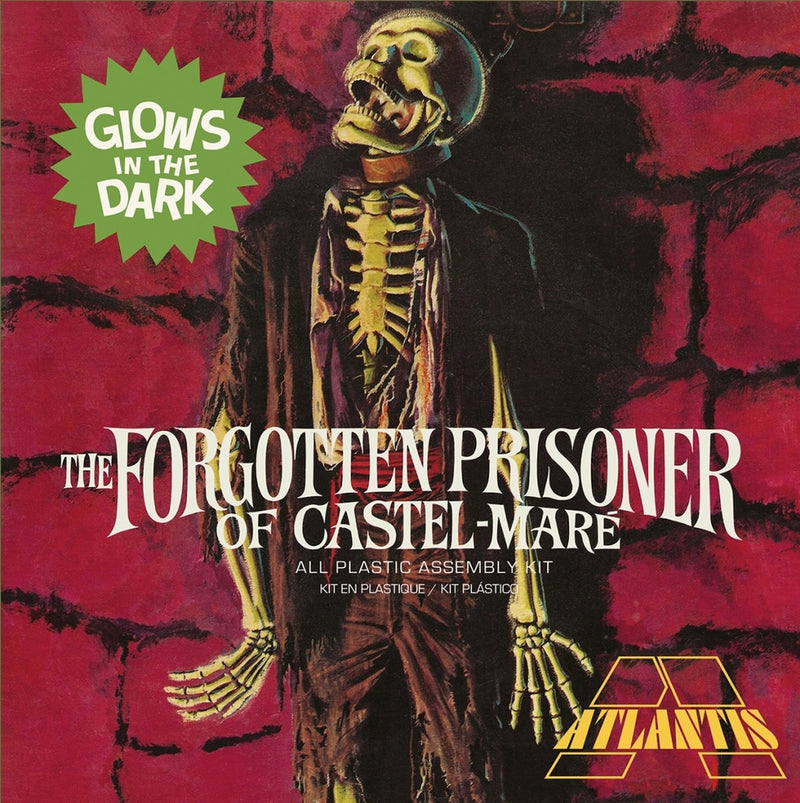 Atlantis Models A453  Forgotten Prisoner of Castel Mare Glow Plastic Model Kit, 1:8 Scale