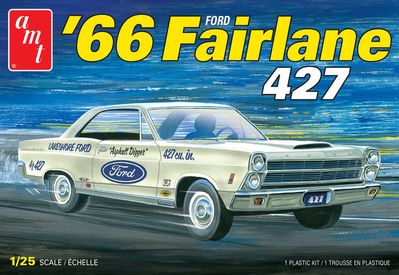 AMT Model Kits AMT1263 AMT 1966 FORD FAIRLANE 427 1:25 SCALE MODEL KIT