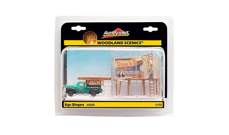 Woodland Scenics AS5556 Sign Slingers, HO