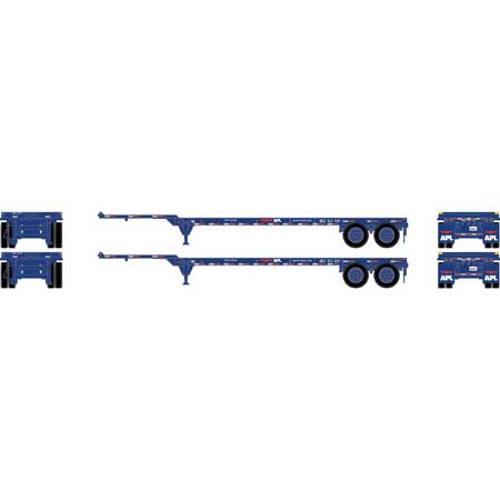 PREORDER Athearn ATH14288 40' Container Chassis, APLZ