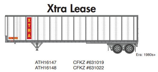 PREORDER Athearn ATH16148 HO 45' Fruehauf Z-Van Trailer, CFKZ