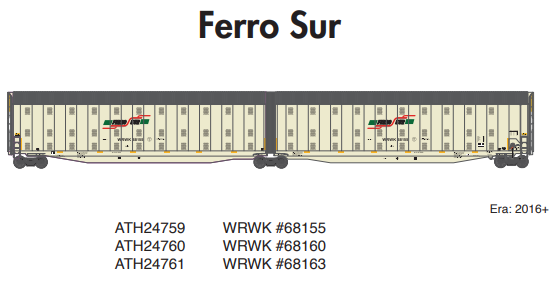 PREORDER Athearn ATH24759 N Auto-Max Carrier, WRWK