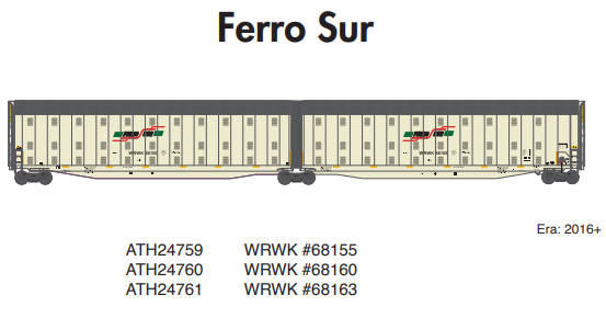 PREORDER Athearn ATH24761 N Auto-Max Carrier, WRWK