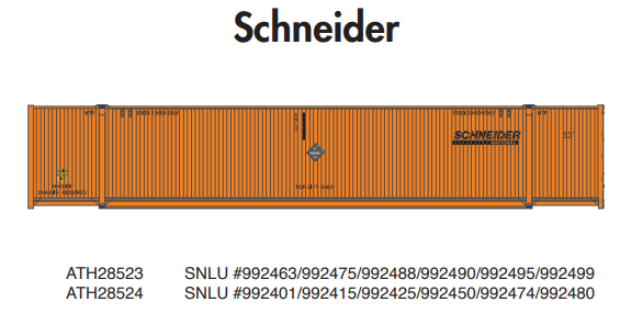 PREORDER Athearn ATH28524 HO 53' CIMC Container, SNLU