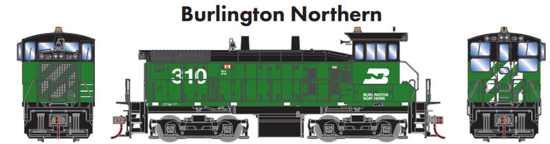 Athearn ATH28666 HO RTR SW1500, Burlington Northern