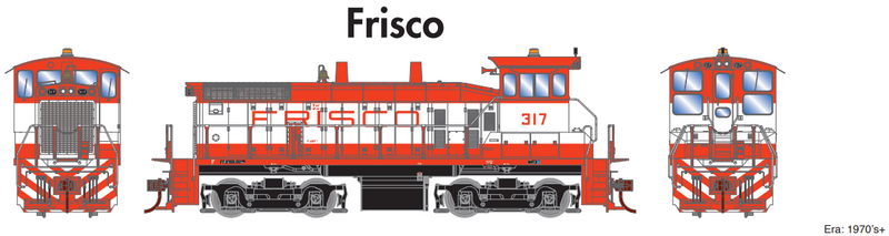PREORDER Athearn ATH29779 HO SW1500 Locomotive with DCC & Sound, Frisco
