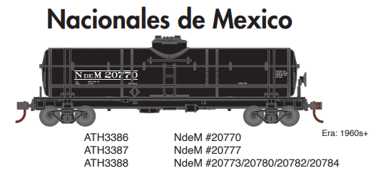 PREORDER Athearn ATH3386 HO 1-Dome Tank, NdeM