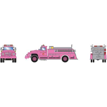 Athearn ATH4639 HO RTR Ford F-850 Fire Truck, County Fire/Pink