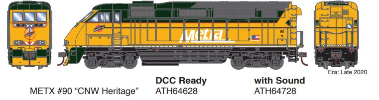 Athearn ATH64728 HO RTR F59PHI w/DCC & Sound, METX