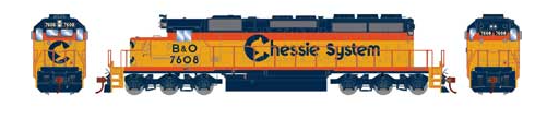 Athearn ATH72187 HO RTR SD40-2/DCC/SND, B&O