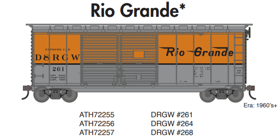 PREORDER Athearn ATH72256 HO 40' Express Box, D&RGW