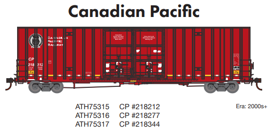 Athearn ATH75315 HO 60' Gunderson Box, CPR