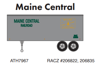 PREORDER Athearn ATH7967 HO 25' Trailers, RACZ