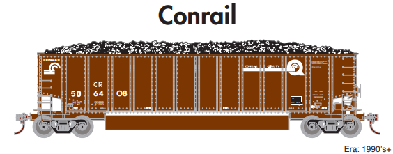 PREORDER Athearn ATH81600 HO Bethgon Coalporter w/Load, CR 506424/506450/506502/506539/506575