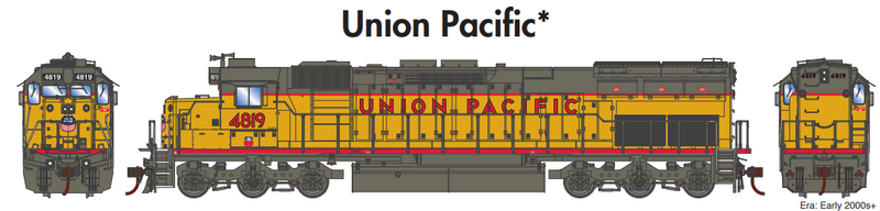 Athearn ATH86967 HO SD45T-2 Locomotive with DCC & Sound, Union Pacific