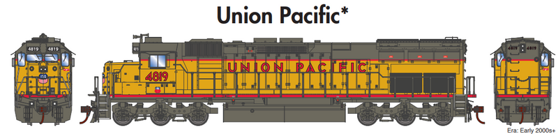 PREORDER Athearn ATH86968 HO SD45T-2 Locomotive with DCC & Sound, Union Pacific