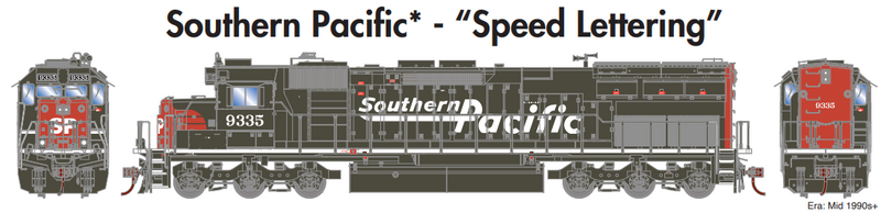 PREORDER Athearn ATH86972 HO SD45T-2 Locomotive with DCC & Sound, Southern Pacific/Speed Letter