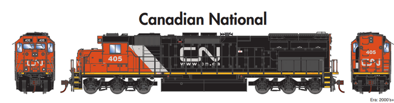 PREORDER Athearn ATH86976 HO SD45T-2 Locomotive with DCC & Sound, Canadian National