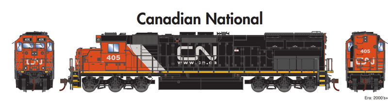 Athearn ATH86975 HO SD45T-2 Locomotive with DCC & Sound, Canadian National