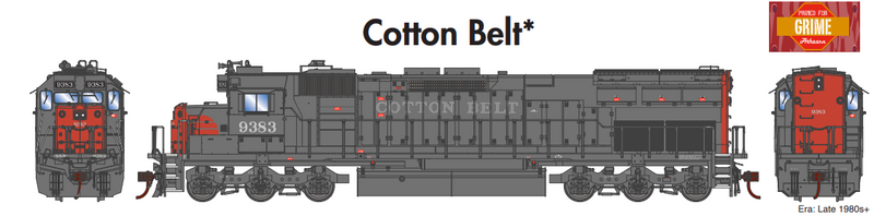 PREORDER Athearn ATH86878 HO SD45T-2 Locomotive, Cotton Belt