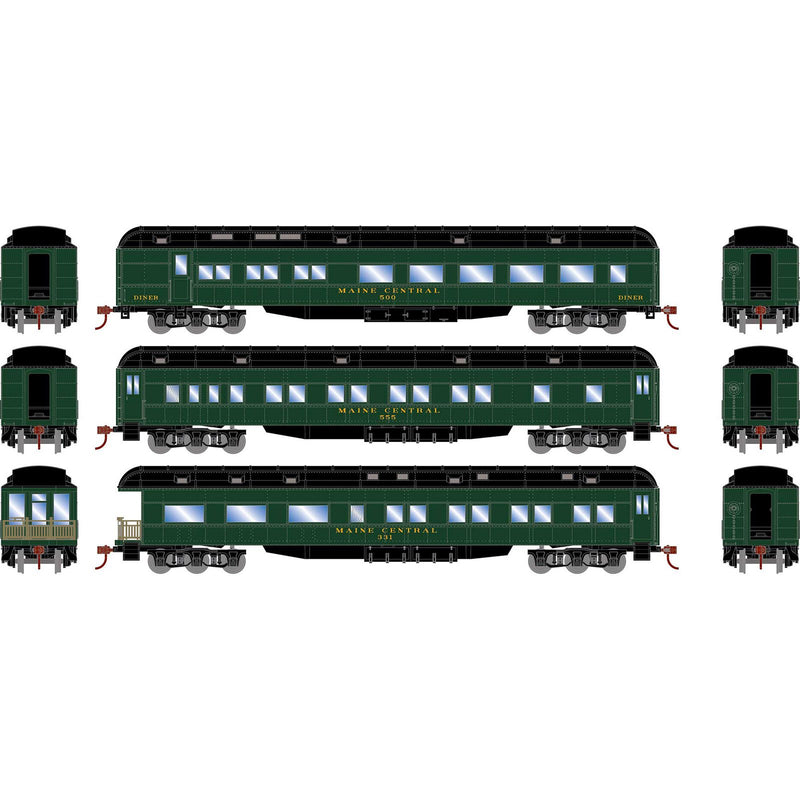 PREORDER Athearn ATH88234 HO Heavyweight Diner / Coach / Observation, MEC